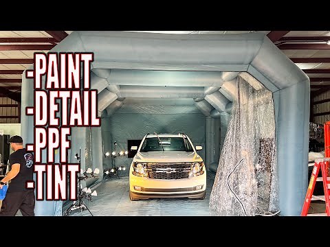 Did We OverThink This?! VEVOR Portable Inflatable Mobile Paint Booth [28 x 15 x 10]