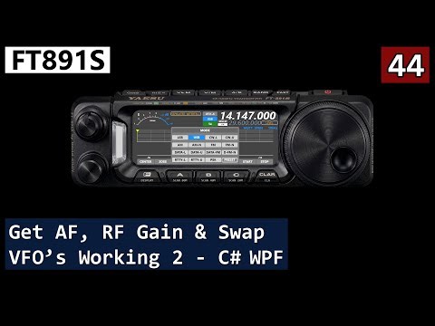 FT891S No.44 - Getting More Buttons & Controls Working 4 - C# WPF - David G7UIV