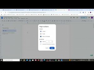 How To Add Page Numbers In Google Docs - Full Guide