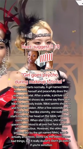 Girl Goes Psycho During Makeup Tutorial