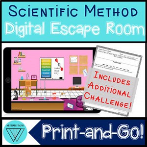 Scientific Method Escape Room: A Digital Breakout Review Activity   Challenge