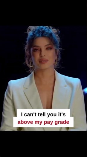 Above my pay grade' what does it mean? Learn English with Priyanka Chopra. #shorts #englishscore