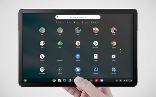 谷歌ChromeOS系统试玩体验！联想ChromeBook Duet平板电脑！