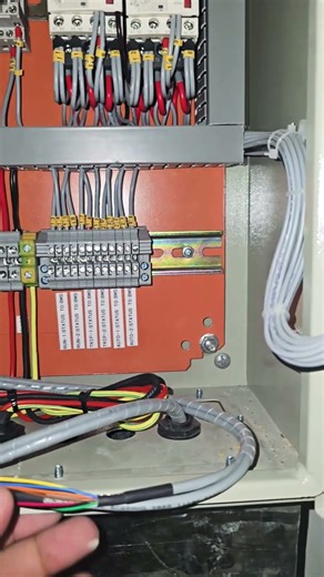 Pump control panel. BMS system BMS cable termination #termination #bms #ddc #mcc