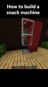 How to build a snack machine#minecraft #shorts #youtubeshorts #gaming