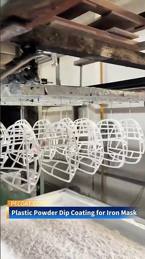 Thermoplastic polyethylene pe pvc powder dip coating and equipment for iron mask
