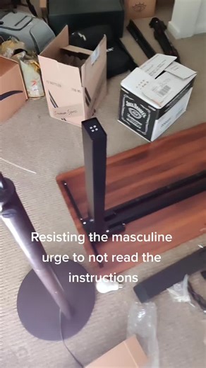 Reading instructions are for people who want to do it right...gross. #masculineurge #masculineurgemoment