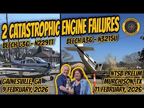 Two Bonanza Engine Failures -one Fatal one Not.