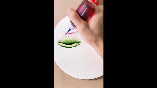 Satisfying Art Decoration For Plates With Flower