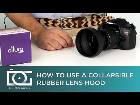 TUTORIAL | Collapsible Rubber Hood for DSLR Camera Lenses (Video)