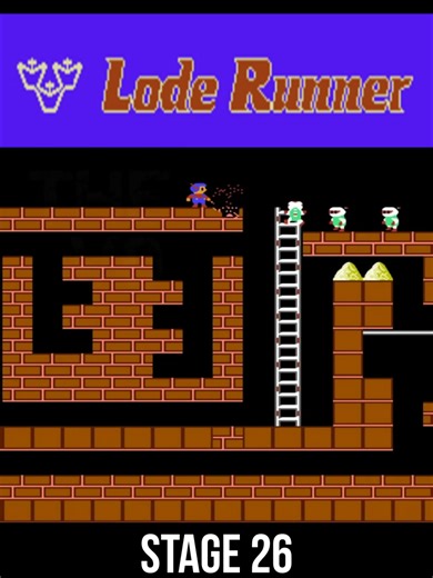lode runner Stage 26 #nostalgia #letsplay #90 #retrogaming #nes #8bit #metalslug
