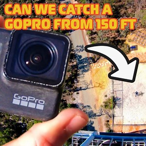 CAN WE CATCH A GOPRO DROPPED FROM 45M? | How Ridiculous