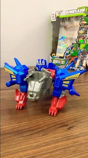 Robot Optimus Prime Transformers Dinosaur Triceratops Unboxing & Review Satisfying ASMR #optimus
