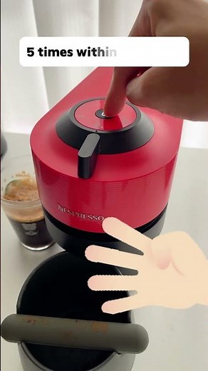 Reset Nespresso Vertuo Pop to Factory Settings in 10s #nespressovertuo #nespresso #shorts