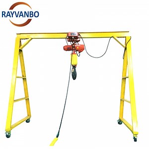 [Hot Item] Electric Hoist Type Portable Trackless Adjustable Height Mobile Gantry Crane 5 Ton 7 Tons 10 Ton