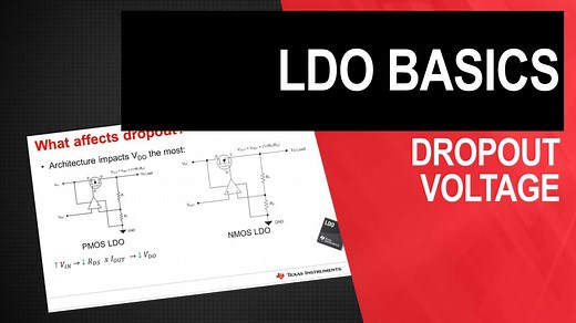 LDO basics: Dropout voltage | Video | TI.com