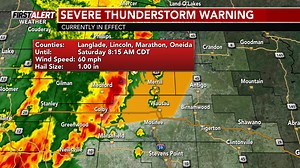 441K views · 290 reactions | #FirstAlertWeather: A SEVERE THUNDERSTORM WARNING is currently in effect for portions of Marathon, Lincoln, Oneida, Langlade County until Aug 09 8:15AM. The potential exists for damaging winds, hail, and downpours. More details at wsaw.com and on the First Alert Weather App. | WSAW NewsChannel 7 | Facebook