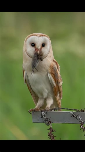 beautiful barn owl, still feeding young 🫶🙏#summer #birdwatching #wildlifephotography #barnowl #owl #owlsoftiktok