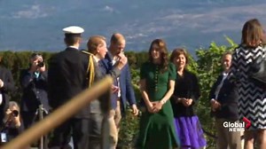 Prince William and Kate arrive at Mission Hill Family Estate Winery in B.C.