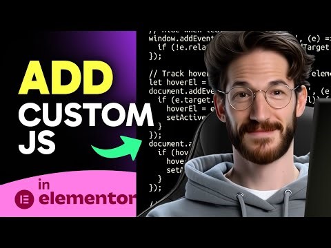 How to ADD CUSTOM JS in Elementor (Step by Step) 2025