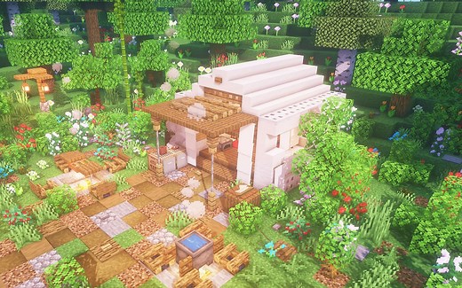 【Minecraft】教您建造一个野外营地 简单易学 轻松入门