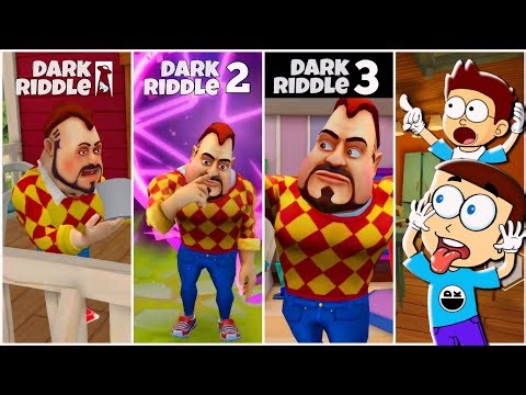 Dark Riddle 1, 2, 3 who's is Best ? | Shiva and Kanzo Gameplay