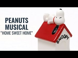 Home, Sweet, Home on top of Snoopy's Doghouse - Peanuts Musical Figurine | CollectPeanuts.com