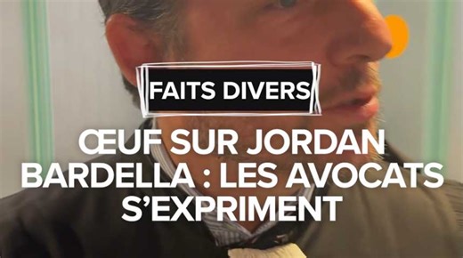 Œuf écrasé sur la tête de Jordan Bardella : les réactions des avocats