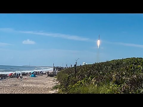 Playalinda Beach, Falcon 9 launch from LC-39A on July 24, 2022 9:38am