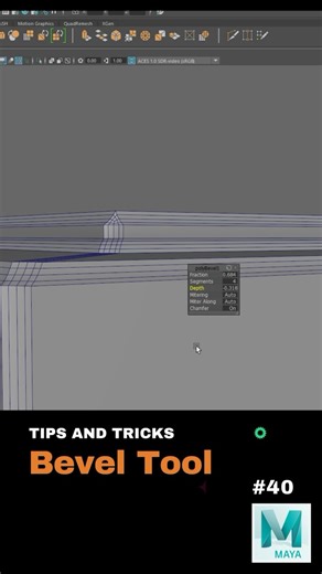 TGH Learnings on Instagram: "MayaTips 40: Refine Your Edges - Master the Bevel Tool in Maya! Use the Bevel Tool in Autodesk Maya to add smooth, chamfered edges to your models—perfect for achieving realistic detail in both hard surface and stylized 3D assets. Improve edge flow, enhance light reflections, and give your models that professional polish. #BevelTool #MayaTips #AutodeskMaya #3DModeling #Maya2025 #Maya3D #HardSurfaceModeling #CGI #3DWorkflow #DigitalSculpting"