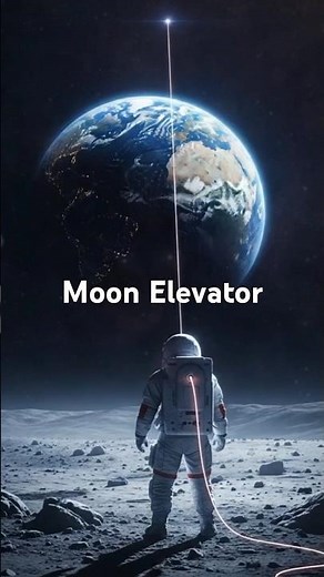 The Moon Elevator: Future Space Megastructure Explained #shorts