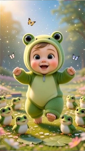 Laughing Baby Frog in Enchanted Forest 🐸🌿 | 4K Realistic