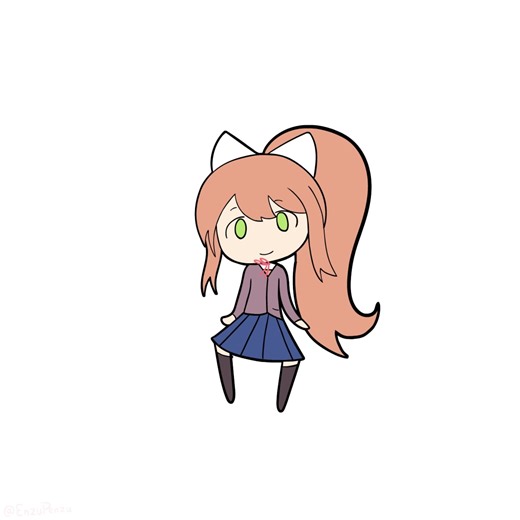 Monika Dances | DDLC - Your Reality Animation #ddlc #ddlcmonika #dokidokiliteratureclub #animation #ddlcyuri