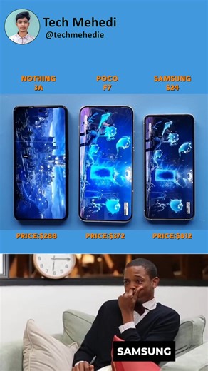 50K views · 739 reactions | POCO F7 vs Samsung S24 vs Nothing 3A – Ultimate Speed Test Battle_ #techmehedi #reels #poco #samsung #nothing | Tech Mehedi | Facebook