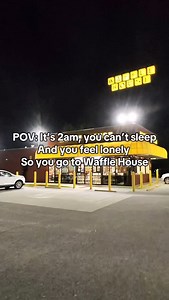 Went to Waffle House at 2am solo! #pov #mukbang #vlog #solo #asmr #alone @wafflehouseofficial | Itsgabrielrivera