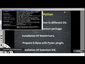 Python pip and selenium installation
