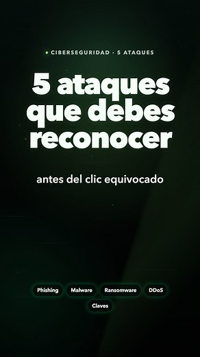 Las empresas están bajo ataque: DDoS, phishing y ransomware. Aprende cómo funcionan y cómo protegerte. #Ciberseguridad #Ransomware #Phishing #DDoS #SeguridadDigital