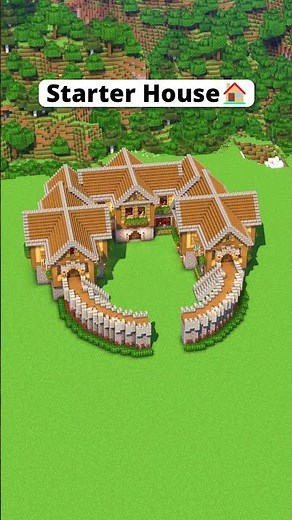 Minecraft Easy Starter House🏡 - Link ib Bio🔗