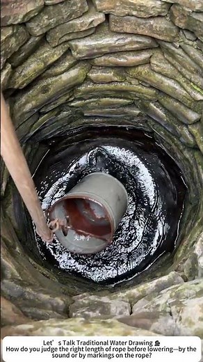 Drawing Water from a Well – Rope, Bucket, and Steady Hands ⛲