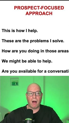 Flip your sales pitch around to be more about the prospect