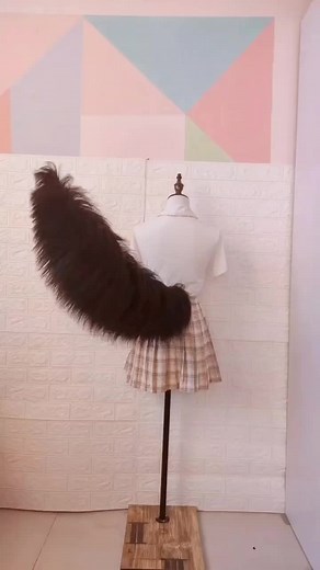 black wolf tail #cosplay #ear #tail