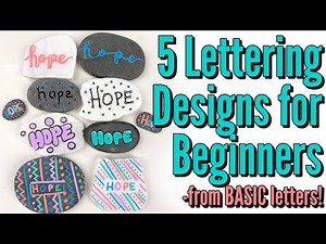 Rock Painting Lettering: 5 Fonts for Beginners!