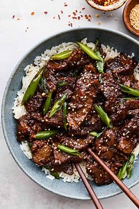 https://therecipecritic.com/easy-mongolian-beef/ This Mongolian beef is crazy tender with a crispy seared edge that gets coated in a bold sticky sauce. | The Recipe Critic