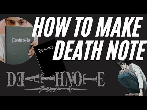 DIY Death note | Death note making | Make death note at home | how to make death note | Anime crafts