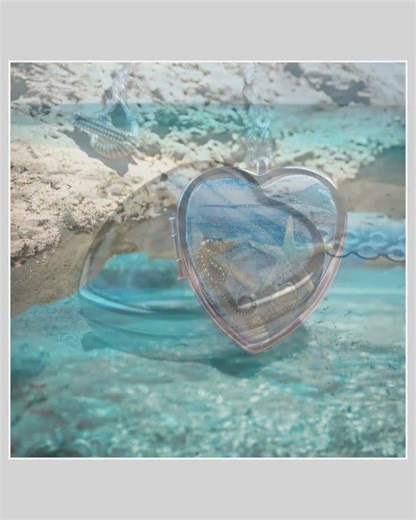 Beach Theme Music Box Locket