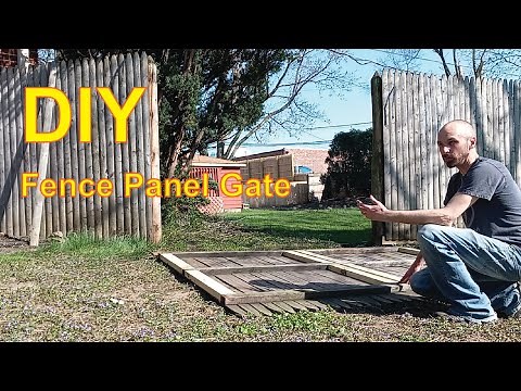 DIY Double Gate from Existing Fence Panel