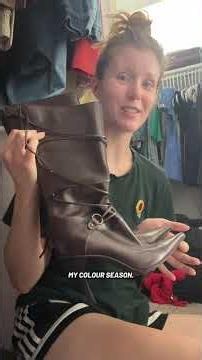 Organizing my shoes by color season