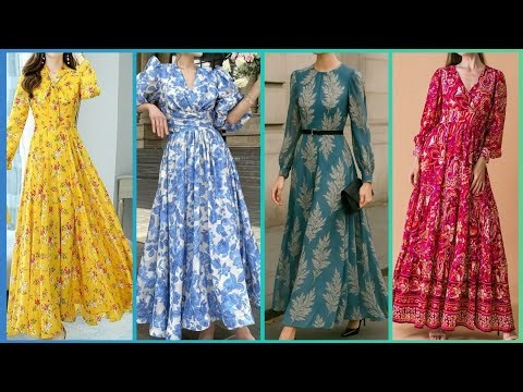 Elegant Floral Print Long Maxi Dresses | Timeless Fashion for Women 2025