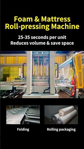 How to Roll, Pack & Compress a Foam Mattress for Shipping? LianRou's Foam roll compression machine