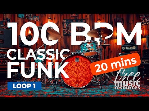 Classic Funk Drum Loop – 100 BPM | Extended Practice – Loop 1